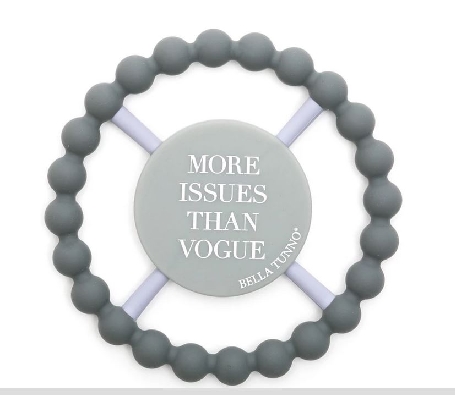   More Issues Than Vogue   Happy Teether

These teething rings we...