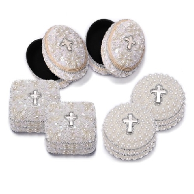 Lace Communion Trinket Box - Choose from 3 Styles  