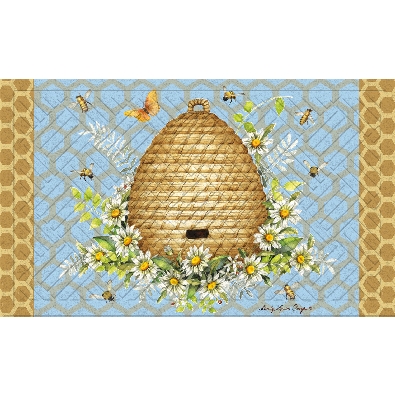 Garden Buzz Embossed Floor Mat  