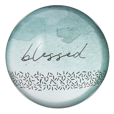 Glass Dome Paperweight -    Blessed    