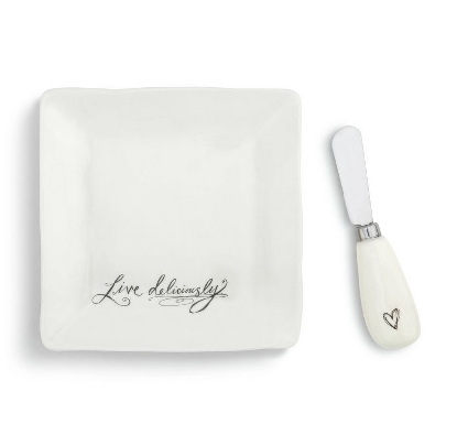 Live Deliciously Plate with Spreader Set

Whether it be cheese; m...