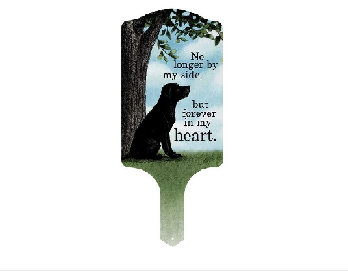Dog Memorial Garden Stake  -   No Longer By My Side; But Forever In...