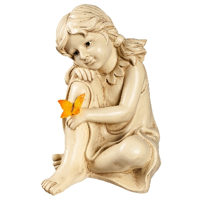 Girl with Butterfly Garden Statuary

A sweet accent for a garden;...