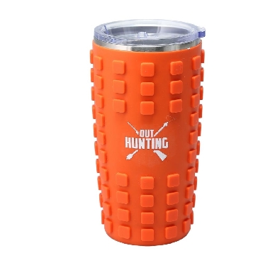   Out Hunting   20 oz Travel Tumbler with 3D Silicone Wrap  
