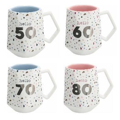 Hello 50; 60; 70; or 80 Geometric Cup
  