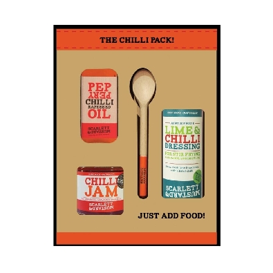 Chilli Pack
Lime &amp; Chilli Dressing; Sweet Chilli Jam and Chilli Oi...