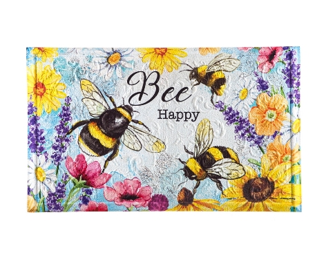 Bee Happy Embossed Mat
  