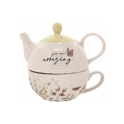   You Are Amazing   - Tea for One (14.5 oz Teapot & 10 oz Cup)  