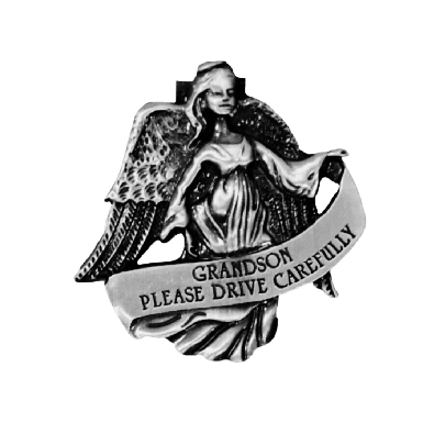   Grandson Please Drive Carefully   Visor Clip   