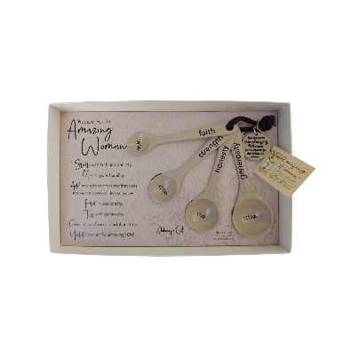  Amazing Woman   Measuring Spoon Set

Measuring spoon set in gif...