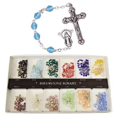 Birthstone Rosary - Available in all months.  