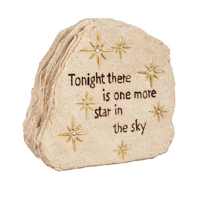 Memorial Garden Statue
Solar

Tonight there is one more star in ...