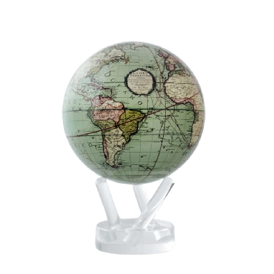 Magnetic Globe - Antique Terrestrial Green 6  
The soothing seafoa...