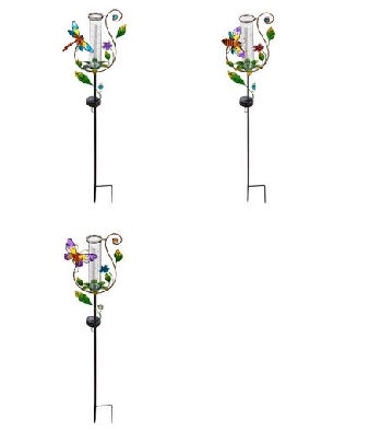 Twinkling Light Solar Rain Gauge
Garden Stake
Butterfly; Dragonfl...