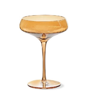 Chelsea Optic 
Coupe Glass
Amber

These iridescent optic coupe ...