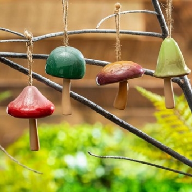 Ceramic Mushroom Garden Bell
Choice of 4 styles  