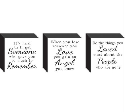 Wood Remembrance Block
Tabletop Sign
4  
3 Designs
Be The Thing...