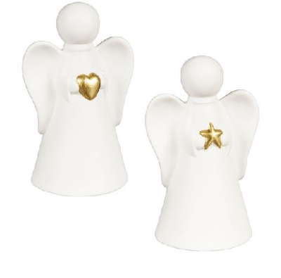 LED Ceramic Angel 
w/ Star or Heart
5    