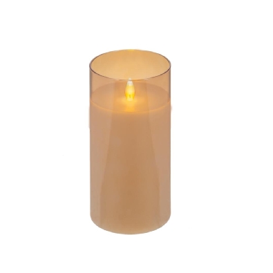 Flameless LED Candle in Gold Glass

Clear transparent glass;3D fl...