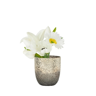 Smoke Glass 4dx4.5h   Metallic Lustre Hurricane Vase

Ideal for a...