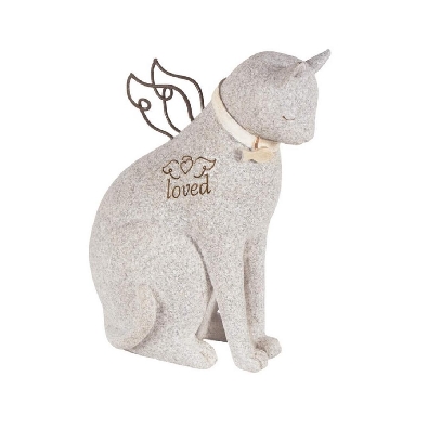Faithful Angel -Cat Figurine  