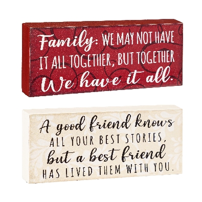 Block Table Signs - Choose From 2 Styles  