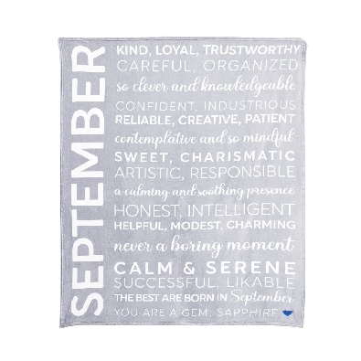   You Are A Gem  
Ultra Plush Birth Month Blanket
50  x60  

Pr...