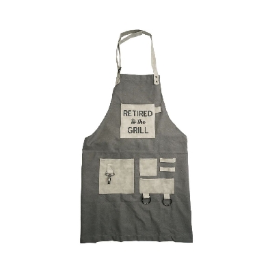   Retired To The Grill   Apron
Cotton canvas

 Sick of dropping ...