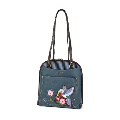 Convertible Backpack Purse
Hummingbird / Blue
Faux Leather
9.5  ...