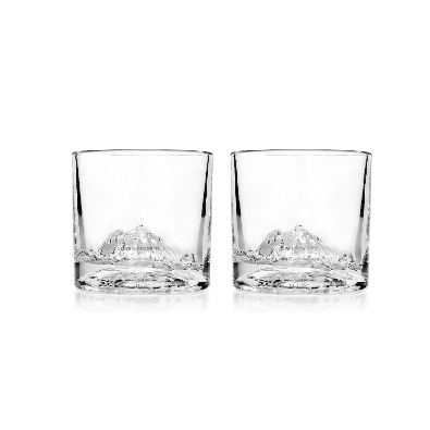 Mount Rainier Crystal Whiskey Glasses 
Set of 2
    1:1 scale rep...