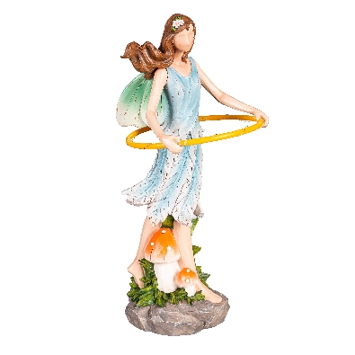 LED Blue Fairy w/ Hula Hoop  Statuary  