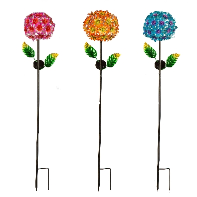 Hydrangea Solar Garden of Wonder Garden Stake 25.5  
Choose from 3...