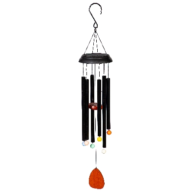  Voice Activated Solar Black Wind Chime 
Garden of Wonder Wind Chi...