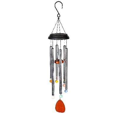  Voice Activated Solar Silver Wind Chime 
Garden of Wonder Wind Ch...