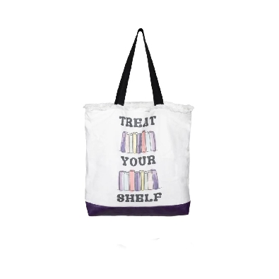   Treat Your Shelf   Canvas Tote Bag
15   x 18.5  

The tote is ...