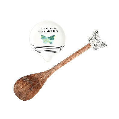 Mother s Love
Spoon Rest w/ Wooden Spoon

Ceramic Spoon Rest   T...