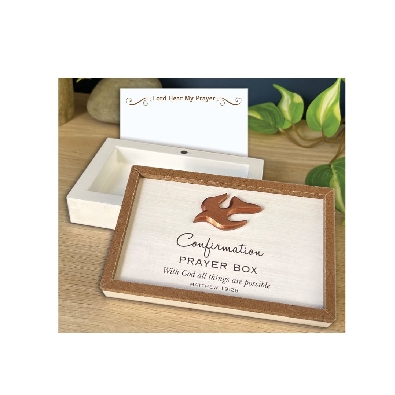 Confirmation
White Prayer Box
5.5x3.5  

Whitewashed Prayer Box...