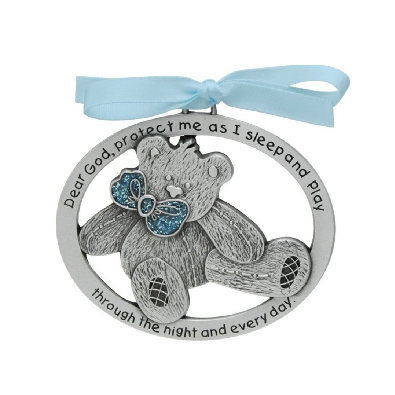 Blue Teddy Bear Crib Medal 
2x2.5  

Hang this crib medal on you...