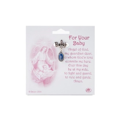 For Your Baby 
Blue Miraculous Medal Pin

This timeless treasure...