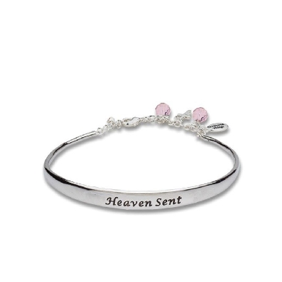 Cuff/Chain Baby Bracelet
  Heaven Sent  
Adjustable

Rhodium pl...
