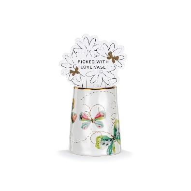 Picked With Love Vase
Scattered Butterflies 
2x3    