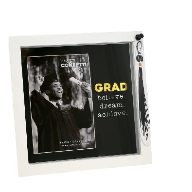 Grad 7.5   Shadow Box Frame (Holds 4   x 6   Photo)  