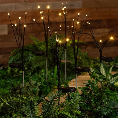  Solar Firefly Cottage Garden Stake  