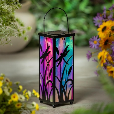 Irridescent Dragonfly Solar Lantern from the Cottage Garden Collect...