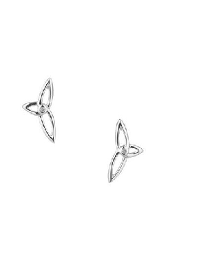 Asymmetrical Trinity Post Earrings  