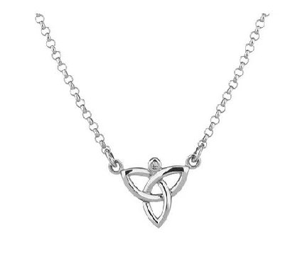 Diamond Trinity Necklace
Sterling Silver

The Trinity knot is th...