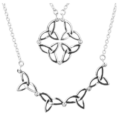 Celtic Synergy 2-in-1 Necklace
Sterling Silver and Diamond

The ...