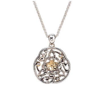 Keith Jack -   Forget Me Knot  
Pendant
Silver /10Kt Yellow Gold ...