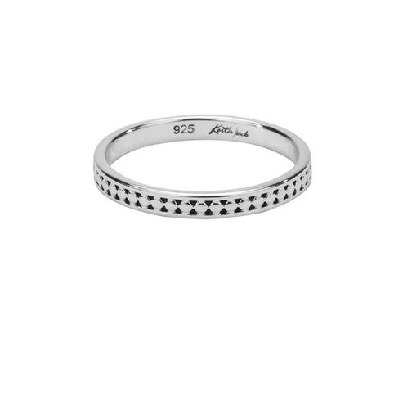 Keith Jack
Narrow Rail Beaded Ring
Silver 
Size 6

Encircled w...