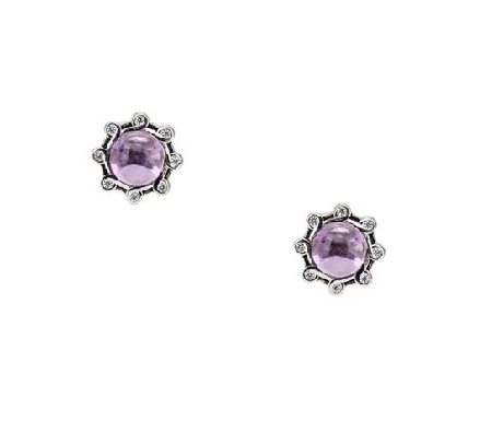 Keith Jack
Celestial Stud Earrings 
Amethyst &amp; CZ
Silver
3/8   ...